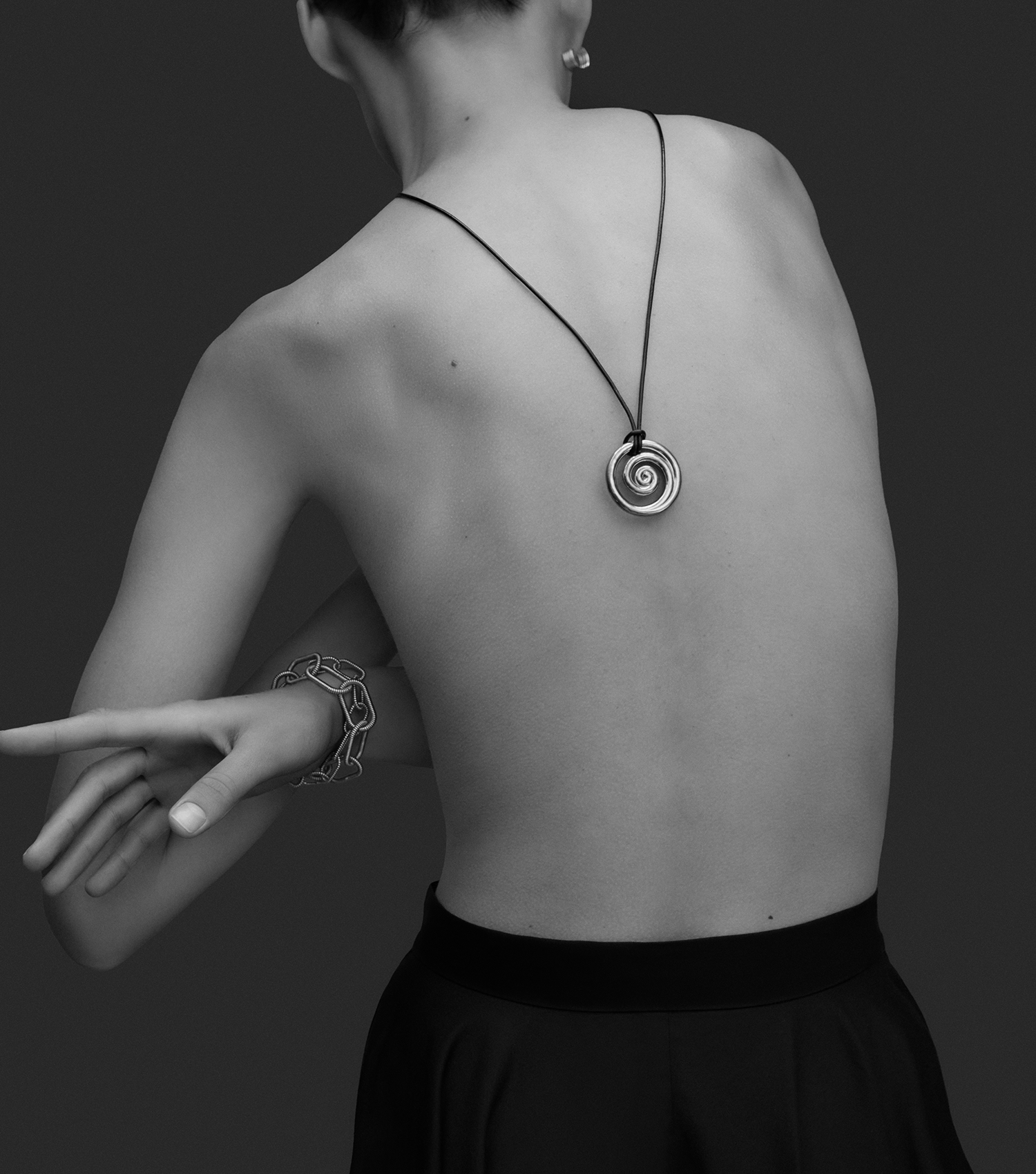 The Spiral Pendant - Silver